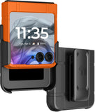 Hard Case Cover & Belt Clip Holster for Motorola RAZR 2024/2025 Flip Phone