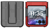 Hard Case Cover & Belt Clip Holster for Motorola RAZR 2024/2025 Flip Phone