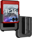 Hard Case Cover & Belt Clip Holster for Motorola RAZR 2024/2025 Flip Phone