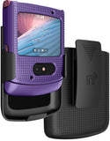 Hard Case + Belt Clip Holster for Motorola RAZR 5G Flip (2020)