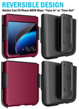 Hard Case Cover and Belt Clip Holster Combo for Motorola RAZR Plus (2023) RAZR+