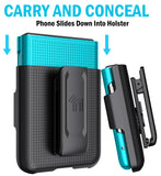 Hard Case Cover and Belt Clip Holster Combo for Motorola RAZR 2023 (aka RAZR 40)