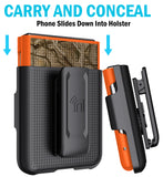 Hard Case Cover and Belt Clip Holster Combo for Motorola RAZR 2023 (aka RAZR 40)