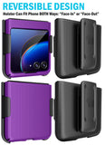 Hard Case Cover and Belt Clip Holster Combo for Motorola RAZR Plus (2023) RAZR+