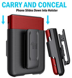 Hard Case Cover and Belt Clip Holster Combo for Motorola RAZR Plus (2023) RAZR+