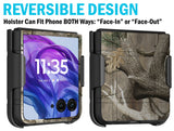 Hard Case & Belt Clip for Motorola RAZR+ 2024/2025 Phone, Moto RAZR Plus '24 '25