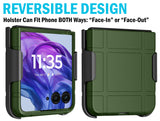 Hard Case & Belt Clip for Motorola RAZR+ 2024/2025 Phone, Moto RAZR Plus '24 '25