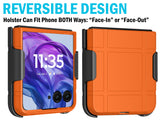 Hard Case & Belt Clip for Motorola RAZR+ 2024/2025 Phone, Moto RAZR Plus '24 '25