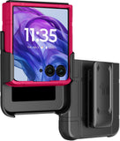 Hard Case & Belt Clip for Motorola RAZR+ 2024/2025 Phone, Moto RAZR Plus '24 '25