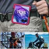 Hard Case & Belt Clip for Motorola RAZR+ 2024/2025 Phone, Moto RAZR Plus '24 '25