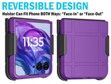 Hard Case & Belt Clip for Motorola RAZR+ 2024/2025 Phone, Moto RAZR Plus '24 '25