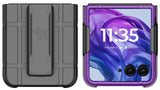 Hard Case & Belt Clip for Motorola RAZR+ 2024/2025 Phone, Moto RAZR Plus '24 '25