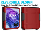 Hard Case & Belt Clip for Motorola RAZR+ 2024/2025 Phone, Moto RAZR Plus '24 '25
