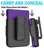Hard Case and Belt Clip Holster for Samsung Galaxy Z Flip 3 5G