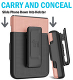 Hard Case and Belt Clip Holster for Samsung Galaxy Z Flip 3 5G