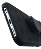 BLACK KICKSTAND HARD SHELL CASE + BELT CLIP HOLSTER FOR iPHONE 6 PLUS, 6s PLUS