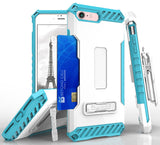 Tri-Shield Rugged Case Stand Card Slot Strap and Belt Clip for iPhone 8, 7