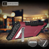 Tri-Shield Rugged Case Metal Kickstand Card Slot and Strap for iPhone 8 iPhone 7