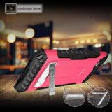 Tri-Shield Rugged Case Metal Kickstand Card Slot and Strap for iPhone 8 iPhone 7