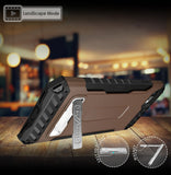 Tri-Shield Rugged Case Metal Kickstand Card Slot and Strap for iPhone 8 iPhone 7