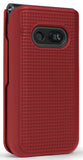 Grid Texture Case Slim Hard Shell Cover for LG Wine 2 LTE Flip Phone (LM-Y120)