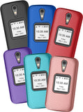 Grid Texture Case Slim Hard Shell Cover for Lively Jitterbug Flip 2 Phone, Flip2