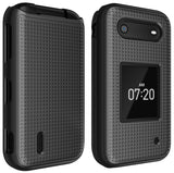 Grid Texture Hard Shell Case Cover for Nokia 2760 2780 Flip Phone (N139DL)