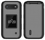 Grid Texture Hard Shell Case Cover for Nokia 2760 2780 Flip Phone (N139DL)