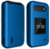 Grid Texture Hard Shell Case Cover for Nokia 2760 2780 Flip Phone (N139DL)