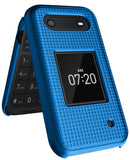Grid Texture Hard Shell Case Cover for Nokia 2760 2780 Flip Phone (N139DL)