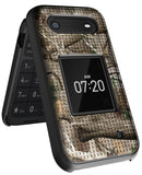 Grid Texture Hard Shell Case Cover for Nokia 2760 2780 Flip Phone (N139DL)