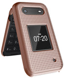 Grid Texture Hard Shell Case Cover for Nokia 2760 2780 Flip Phone (N139DL)