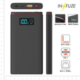 10000 MAH Quick Charge Portable Power Bank with LED - Universal for Cell Phone