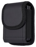 Black Leather Case Belt Clip Harness Pouch for Motorola RAZR Ultra Plus Z Flip 6