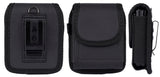 Black Leather Case Belt Clip Harness Pouch for Motorola RAZR Ultra Plus Z Flip 6
