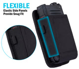 Black Case Pouch Belt Clip for Kyocera DuraXV Extreme, CAT S22, Sonim XP3plus 5G