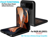 Hard Case Cover and Belt Clip Holster Combo for Motorola RAZR 2023 (aka RAZR 40)