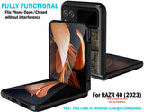 Hard Case Cover and Belt Clip Holster Combo for Motorola RAZR 2023 (aka RAZR 40)