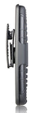 BLACK GRIP RING CASE + BELT CLIP HOLSTER STAND FOR LG TRIBUTE-5, TREASURE, K7