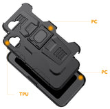 Rugged Case Stand and Belt Clip Holster for Samsung Galaxy XCover 6 Pro (2022)