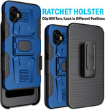 Rugged Case Stand and Belt Clip Holster for Samsung Galaxy XCover 6 Pro (2022)