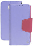 PURPLE PINK INFOLIO WALLET CREDIT CARD ID CASH CASE STAND FOR SAMSUNG GALAXY S6