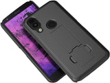 Slim Grid Texture Hard Shell Case Cover with Kickstand for CAT S62 PRO Phone