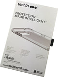 Tech21 FROST CLEAR/WHITE EVO FRAME CASE TPU COVER FOR SAMSUNG GALAXY S7 EDGE
