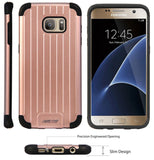 ROSE GOLD PINK MATTE SLIM DUO-SHIELD CASE COVER FOR SAMSUNG GALAXY S7 EDGE