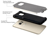 SILVER MATTE METALLIC SLIM DUO-SHIELD CASE COVER FOR SAMSUNG GALAXY S7 EDGE
