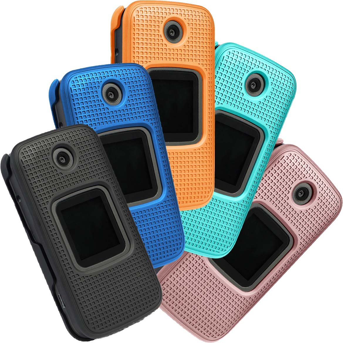 Grid Texture Snap-On Protective Case Slim Cover for Alcatel