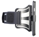 BLACK CASE COVER + ARMBAND STRAP COMBO ROTATING/REFLECTIVE FOR iPHONE 7