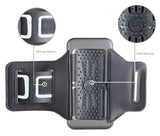 BLACK CASE COVER + ARMBAND STRAP COMBO ROTATING/REFLECTIVE FOR iPHONE 7