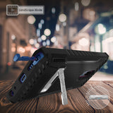 Tri-Shield Rugged Case Cover with Kickstand Lanyard Strap for LG Stylo 5